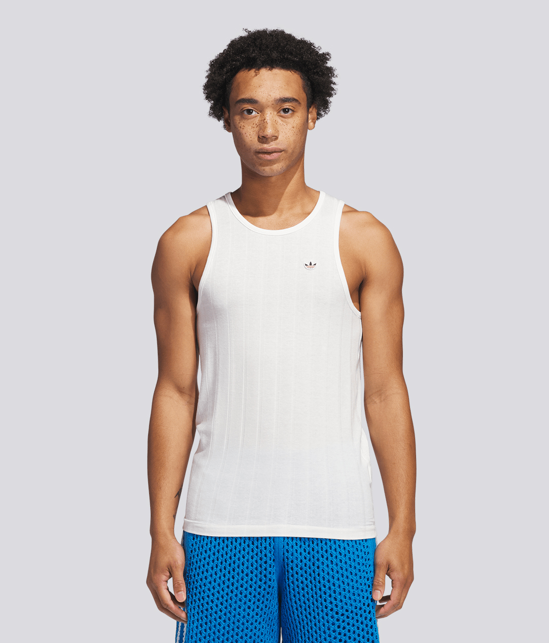 X CLOT RIB TANK TOP 'CORE WHITE'