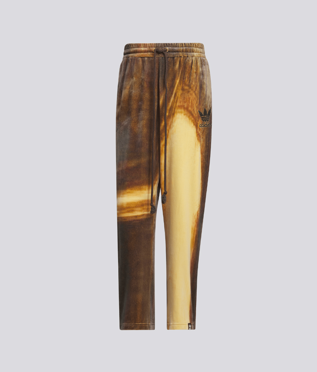 X SONG FOR THE MUTE BRUSHED  VELVET AOP PANT 'BROWN'