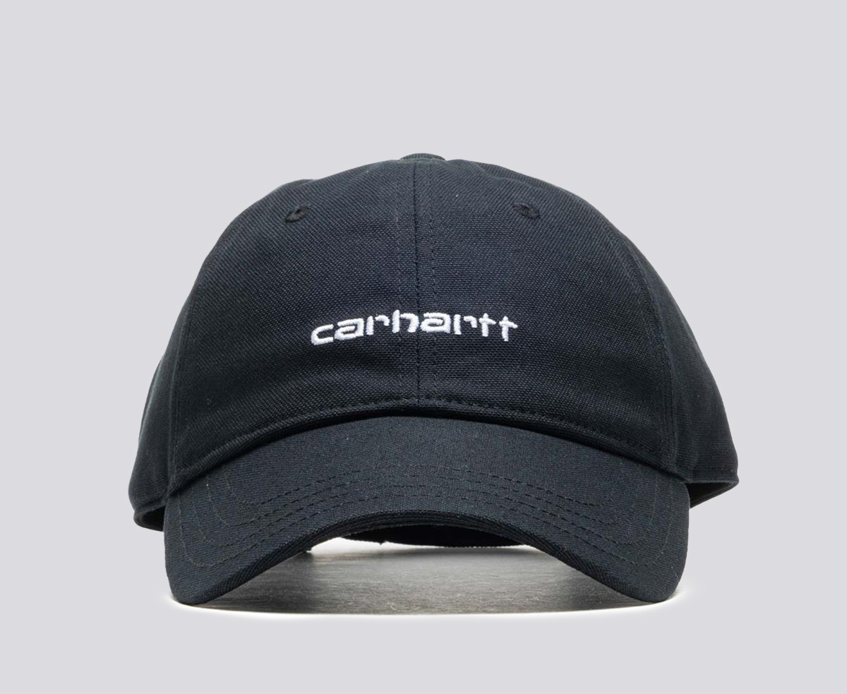 CANVAS SCRIPT CAP 'BLACK/WHITE'