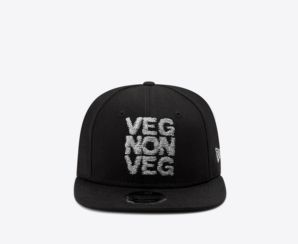 VEGNONVEG X NEW ERA 'GLITCH' 9FIFTY SNAPBACK HAT 'BLACK'