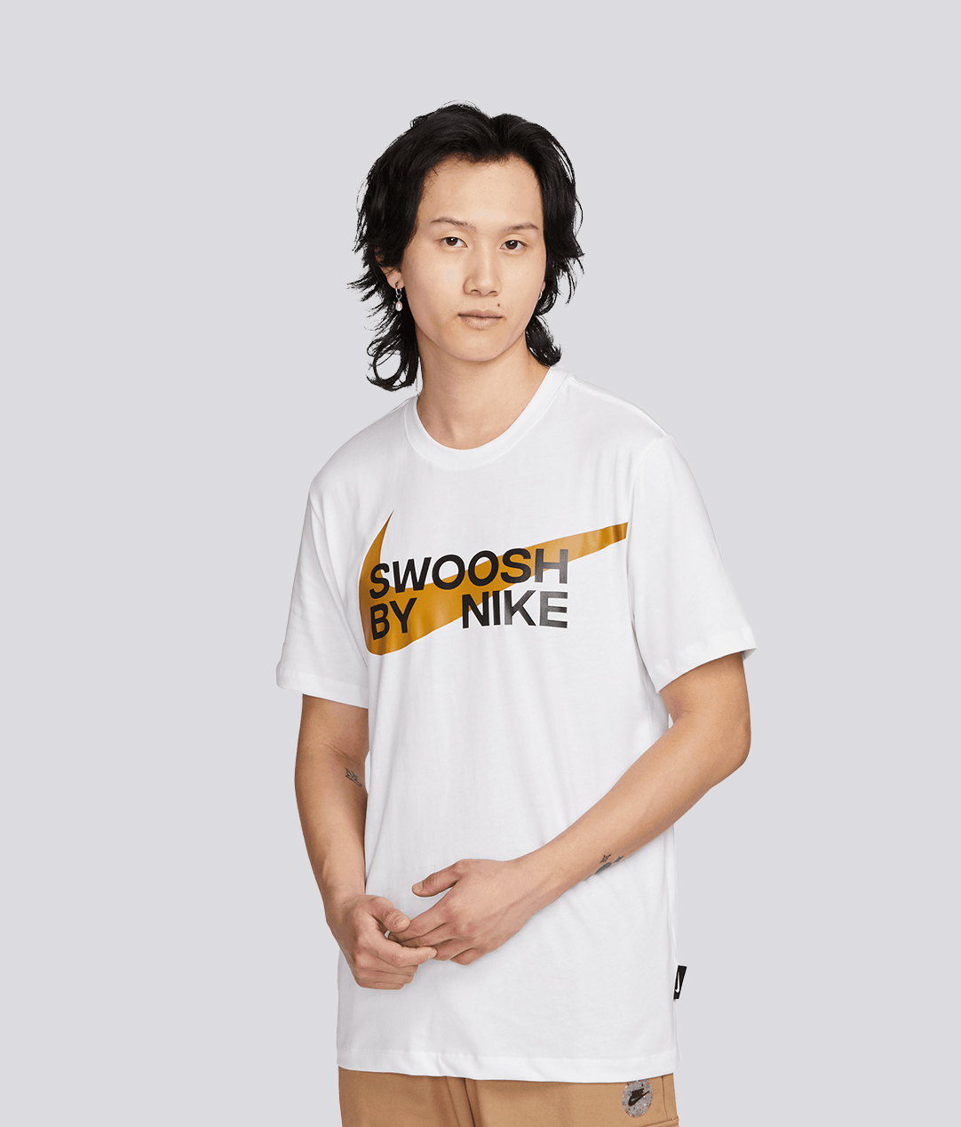 NIKE SPORTSWEAR BIG SWOOSH T-SHIRT 'WHITE'