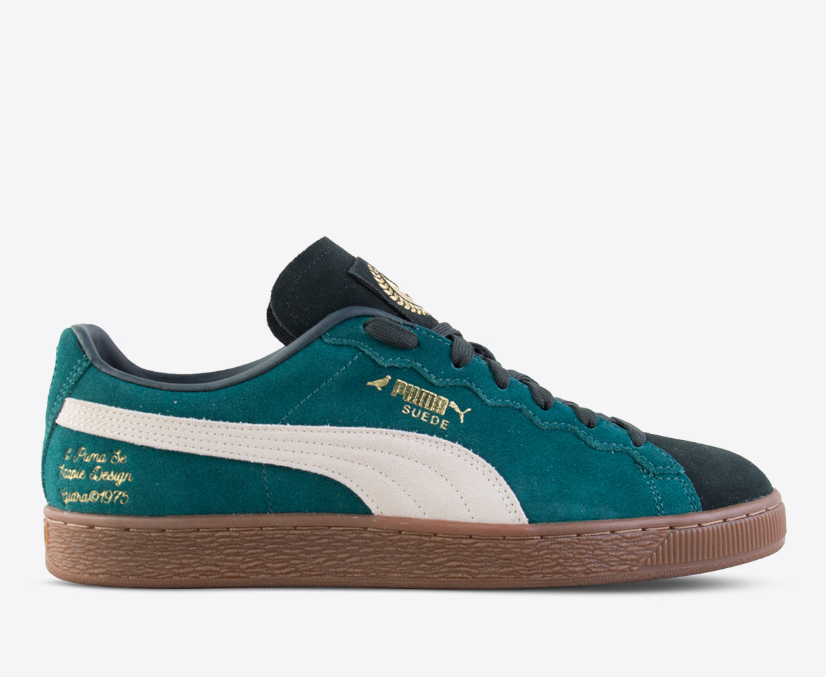 X STAPLE SUEDE 'MALACHITE-ALPINE SNOW'