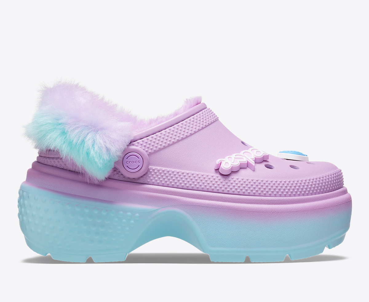 X AESPA STOMP LINED CLOG 'ICE BLUE'