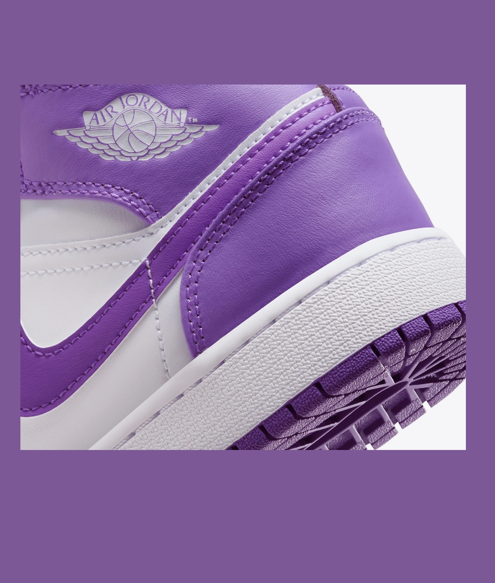 Jordan - Buy NIKE AIR JORDAN 1 MID (GS) 'PURPLE VENOM/WHITE Jordan - Buy NIKE AIR JORDAN 1 MID (GS) 'PURPLE VENOM/WHITE