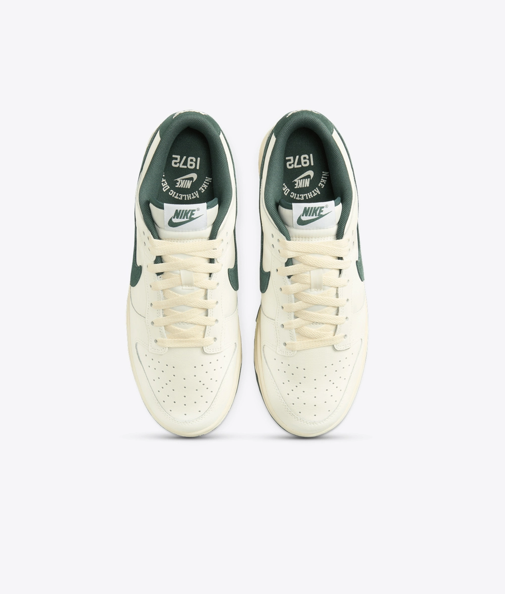 国内配送 NIKE DUNK LOW SAIL /DEEP JUNGLE-COCONUT MILK-WHITE Dunk Low 'Athletic Department Deep Jungle' - Nike - FQ8080