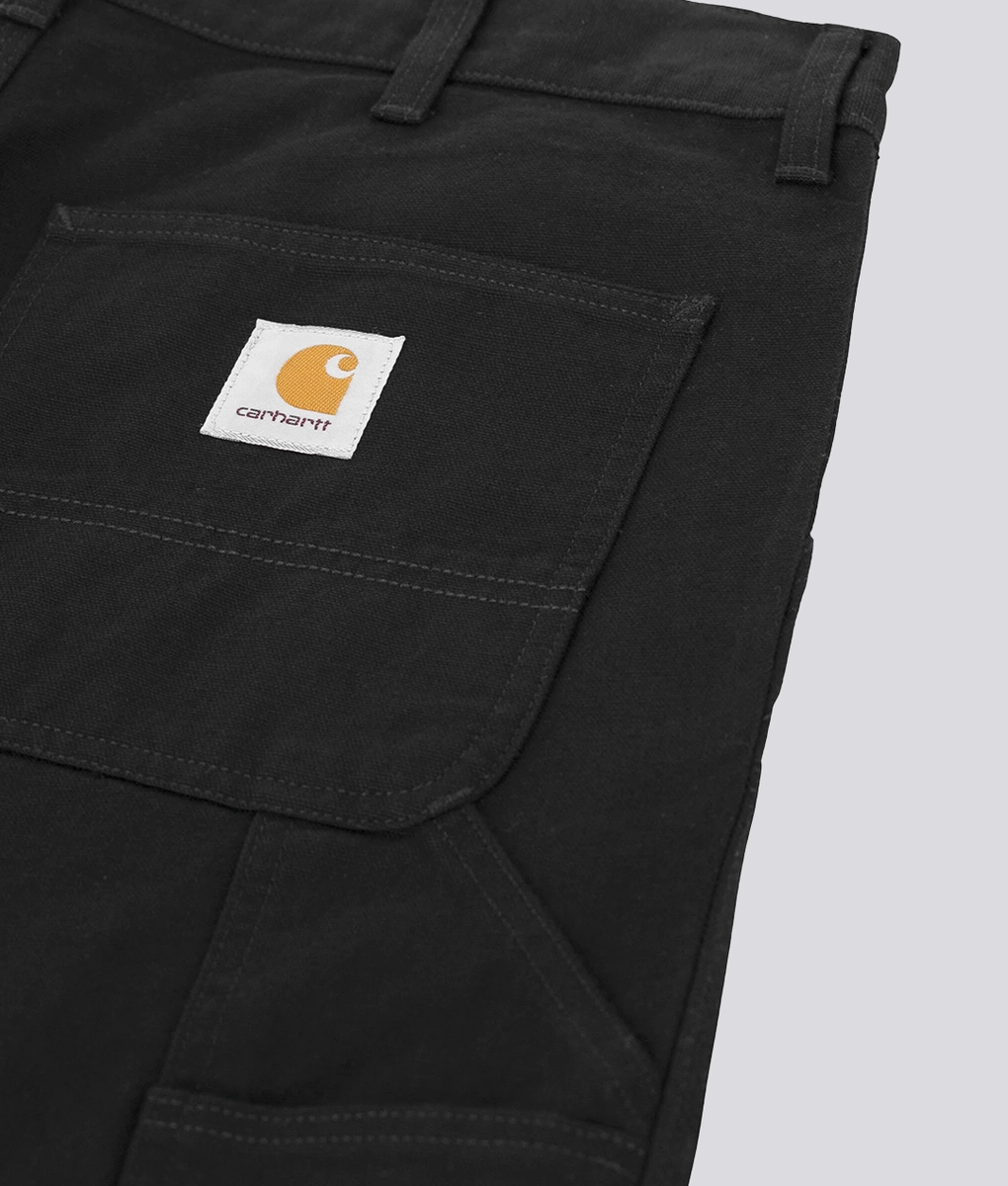 Carhartt WIP - Carhartt DOUBLE KNEE PANT 'BLACK RINSED' - VegNonVeg