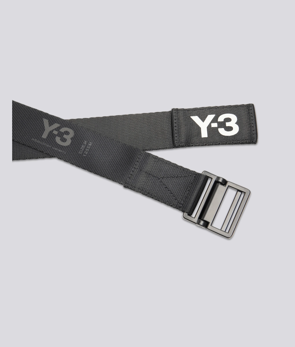 小物 Y-3 CL L BELT Y-3 - Y-3 CLASSIC LOGO BELT 'BLACK' - VegNonVeg