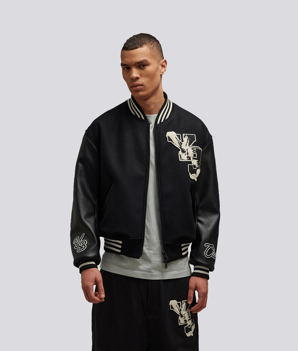★Y-3★LETTERMAN JACKET★大人気★ Y-3 - Y-3 LETTERMAN JACKET 'BLACK' - VegNonVeg