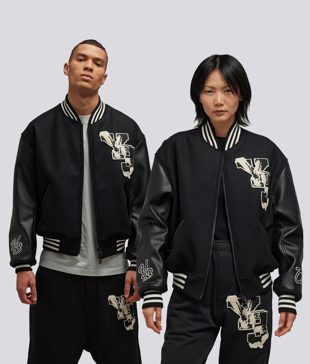 ★Y-3★LETTERMAN JACKET★大人気★ Y-3 - Y-3 LETTERMAN JACKET 'BLACK' - VegNonVeg