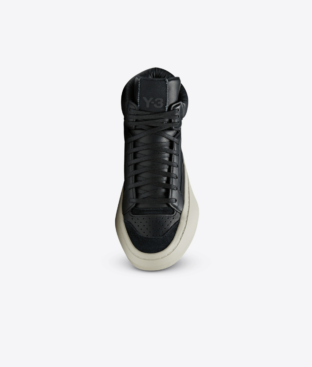 Y-3 - Y-3 CENTENNIAL HIGH 'BLACK/CLEAR BROWN/OFF WHITE' - VegNonVeg