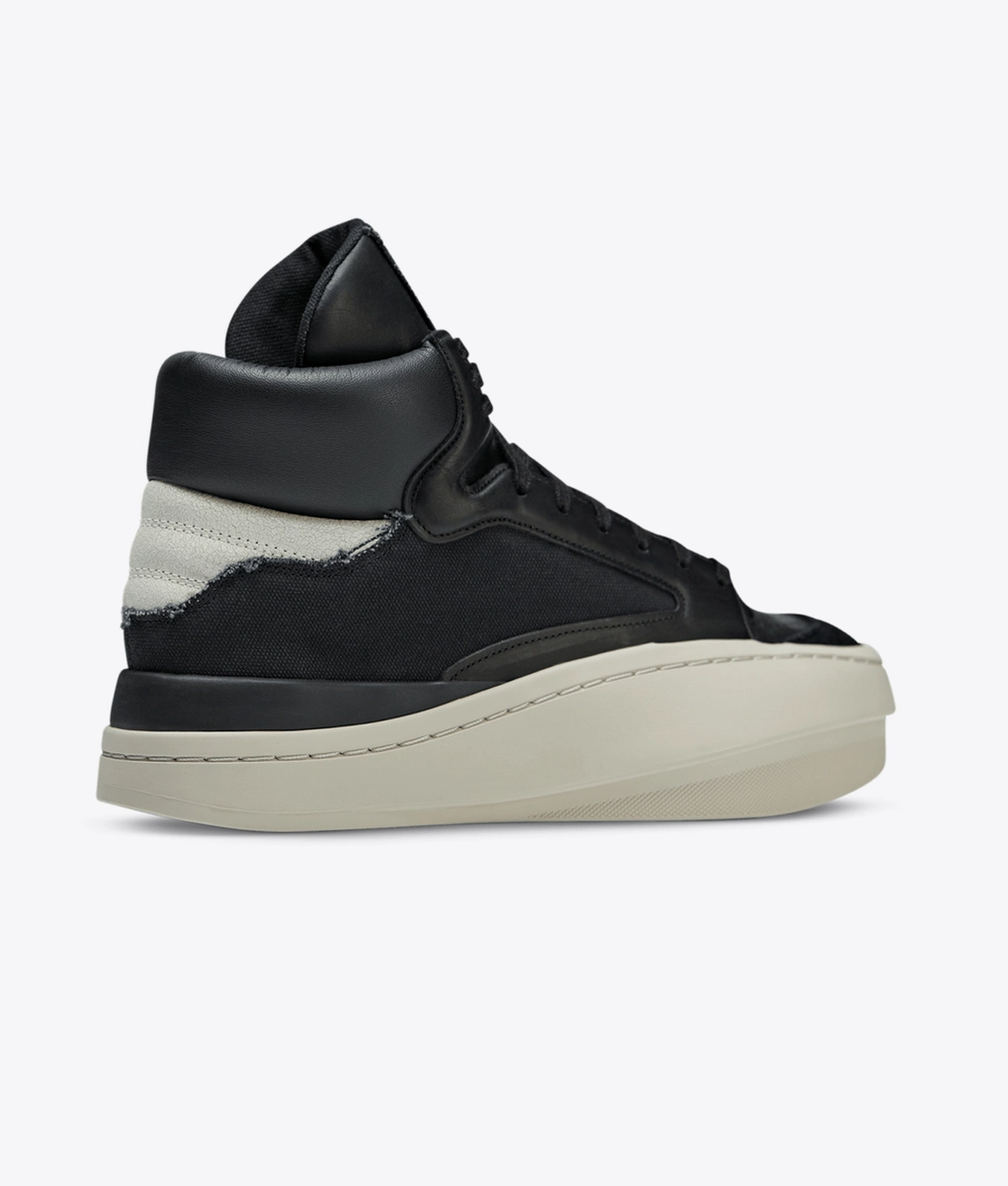 Y-3 - Y-3 CENTENNIAL HIGH 'BLACK/CLEAR BROWN/OFF WHITE' - VegNonVeg