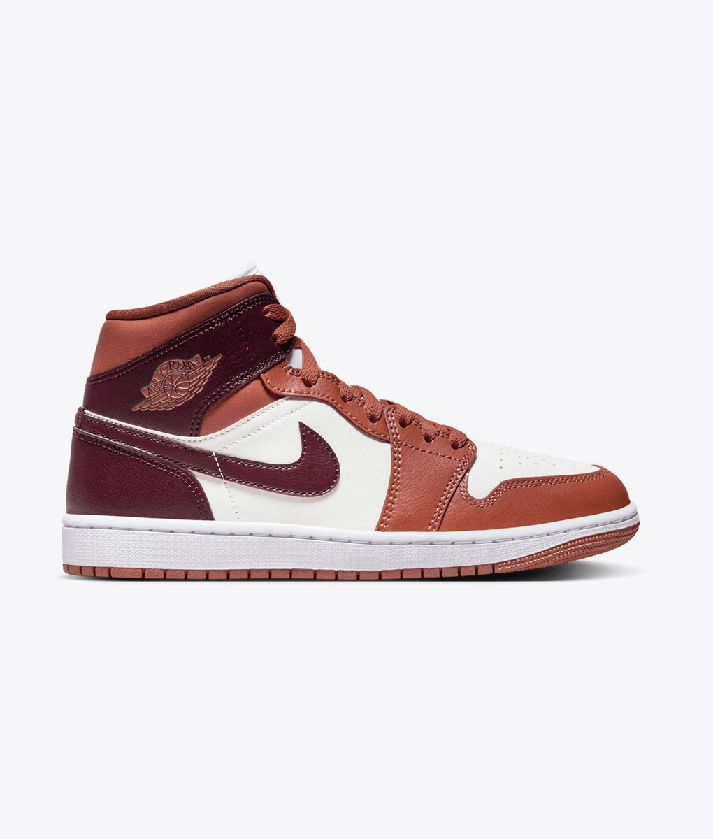 Jordan - AIR JORDAN 1 MID 'DUSTY PEACH/NIGHT MAROON-SAIL