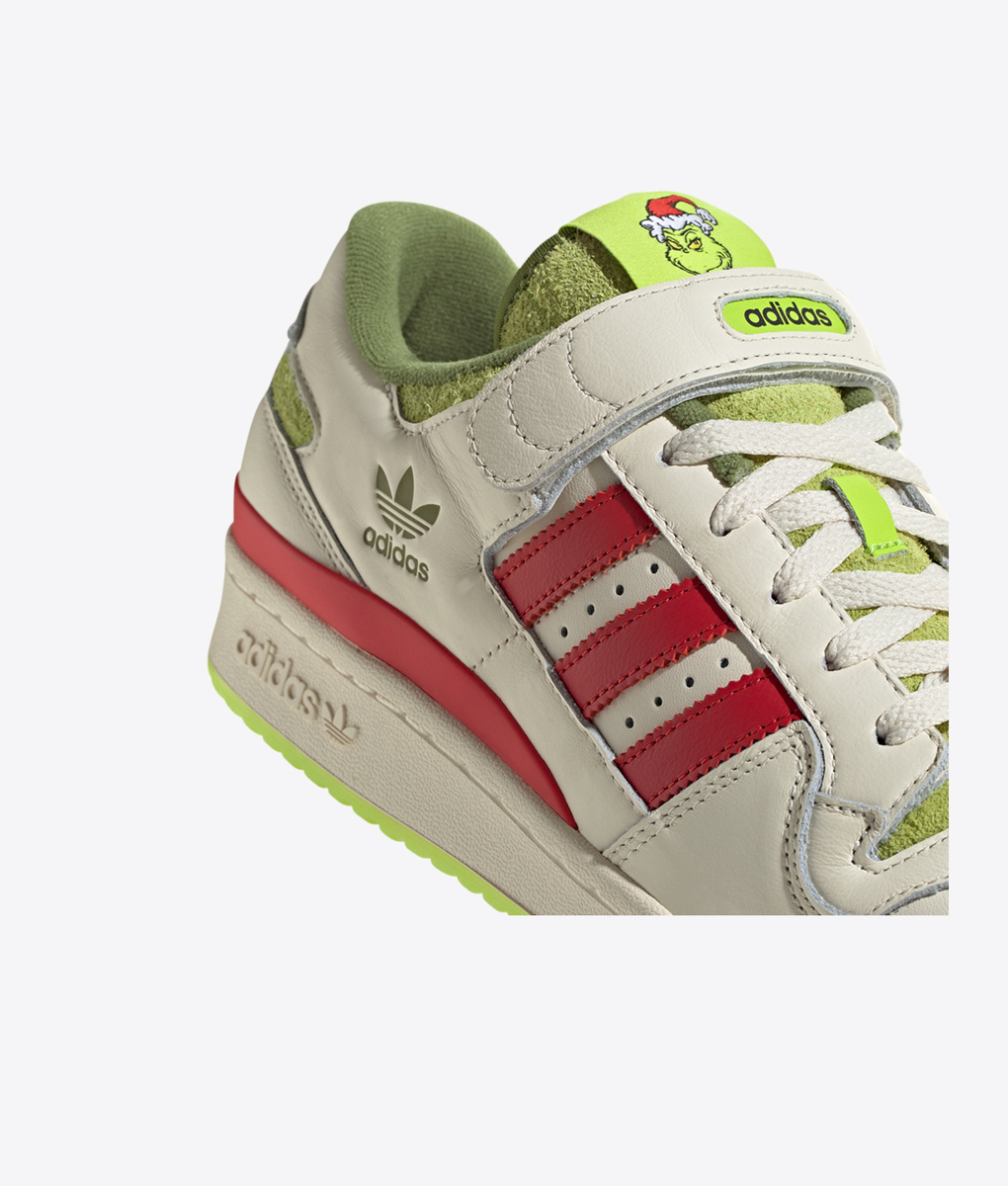 Adidas Originals Forum Low The Grinch Cream 2023 Men Shoes Limited Sz 10M Adidas Forum Low The Grinch — MAJOR main image 3