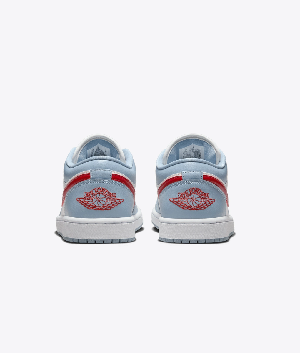 ★NIKE WS Jordan 1 Low Dune Red Blue Grey★ Amazon.com | NIKE Jordan Women's Air 1 Low Sail/Dune Red