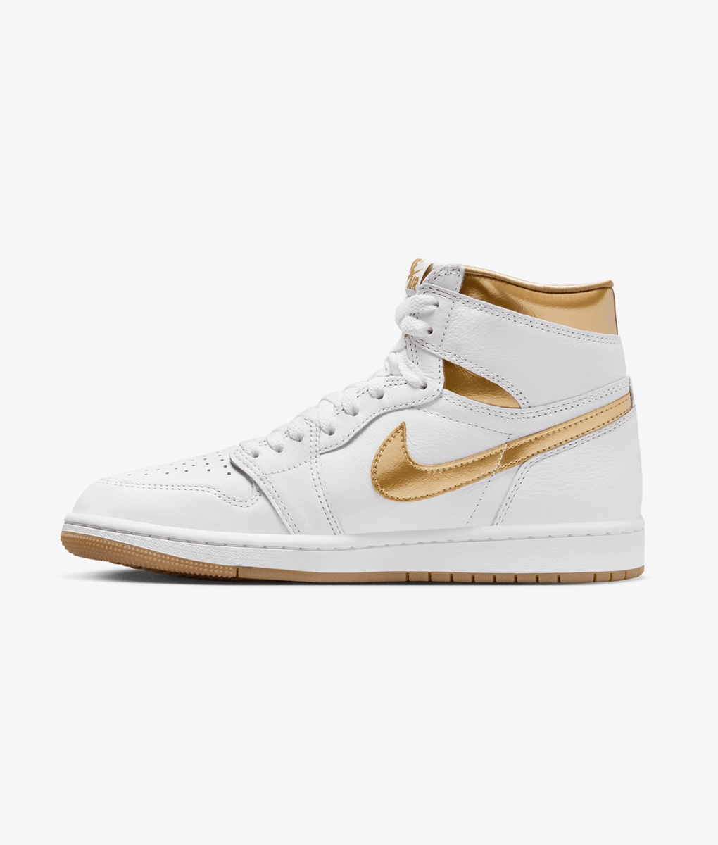 air jordan white black gold