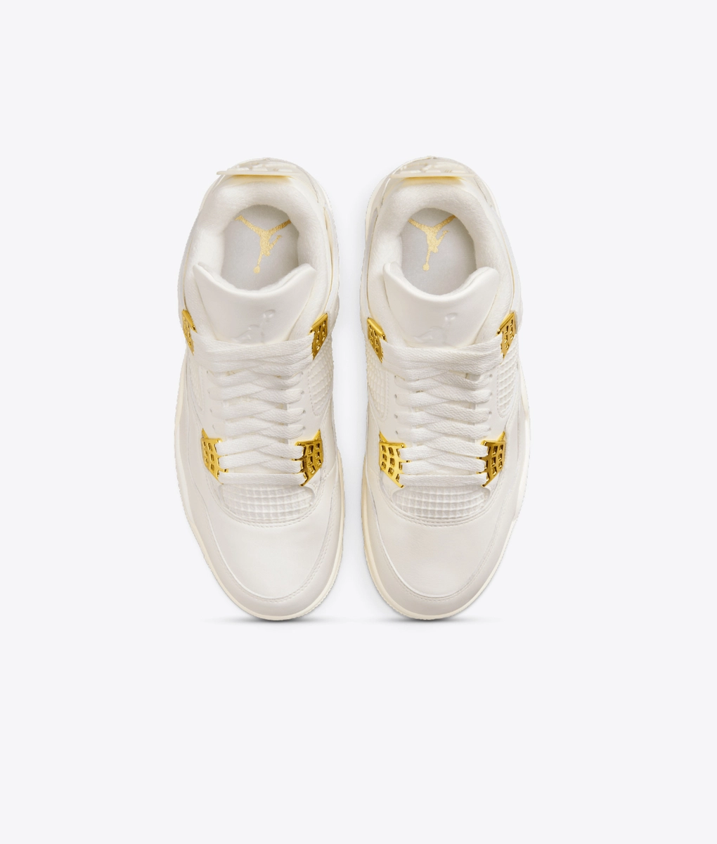 Jordan - JORDAN AIR JORDAN 4 RETRO SAIL/METALLIC GOLD-BLACK l BUY