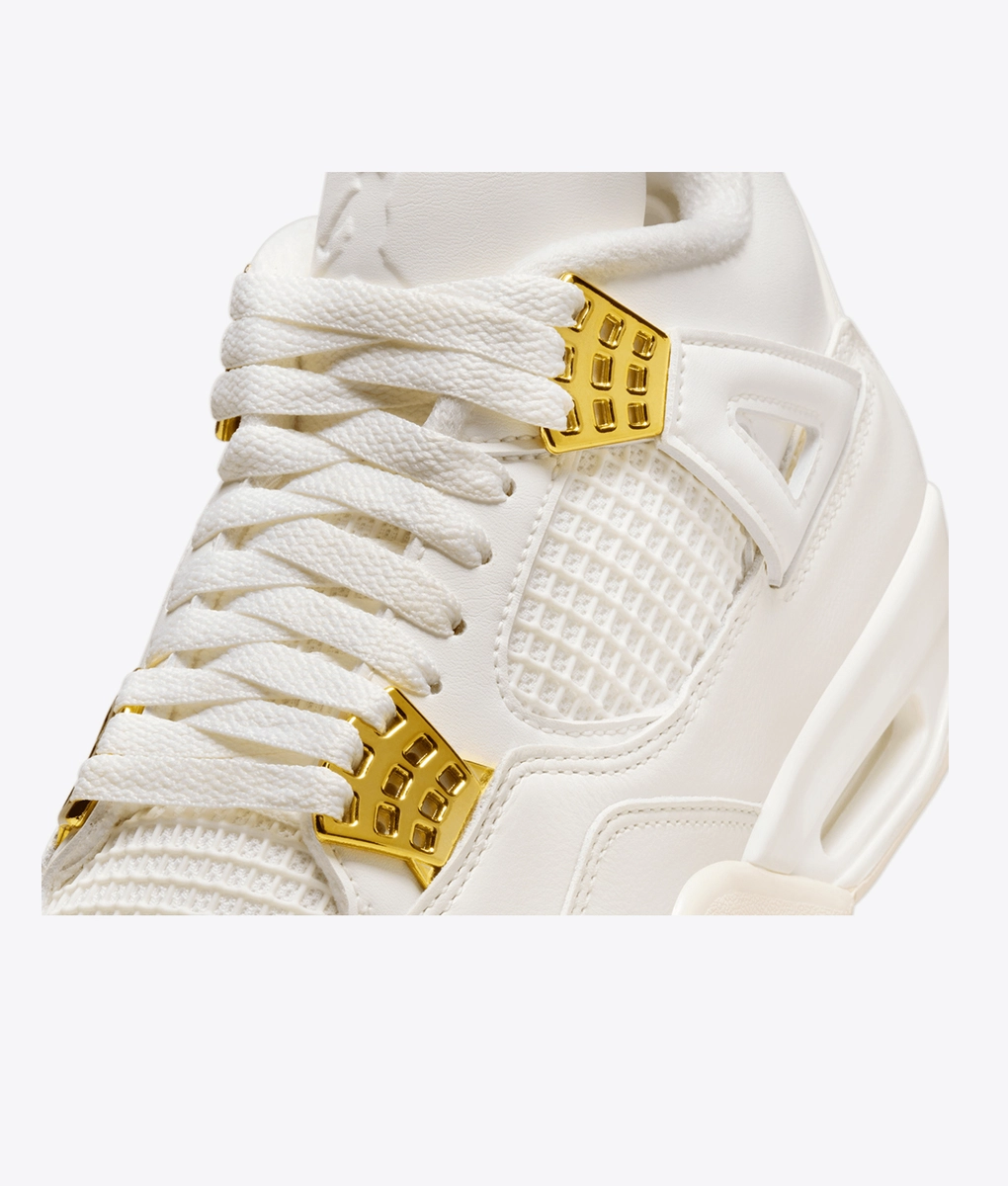 Jordan - JORDAN AIR JORDAN 4 RETRO SAIL/METALLIC GOLD-BLACK l BUY