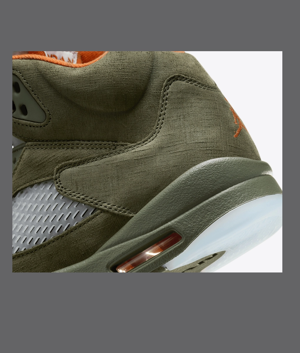 army green jordan 5s