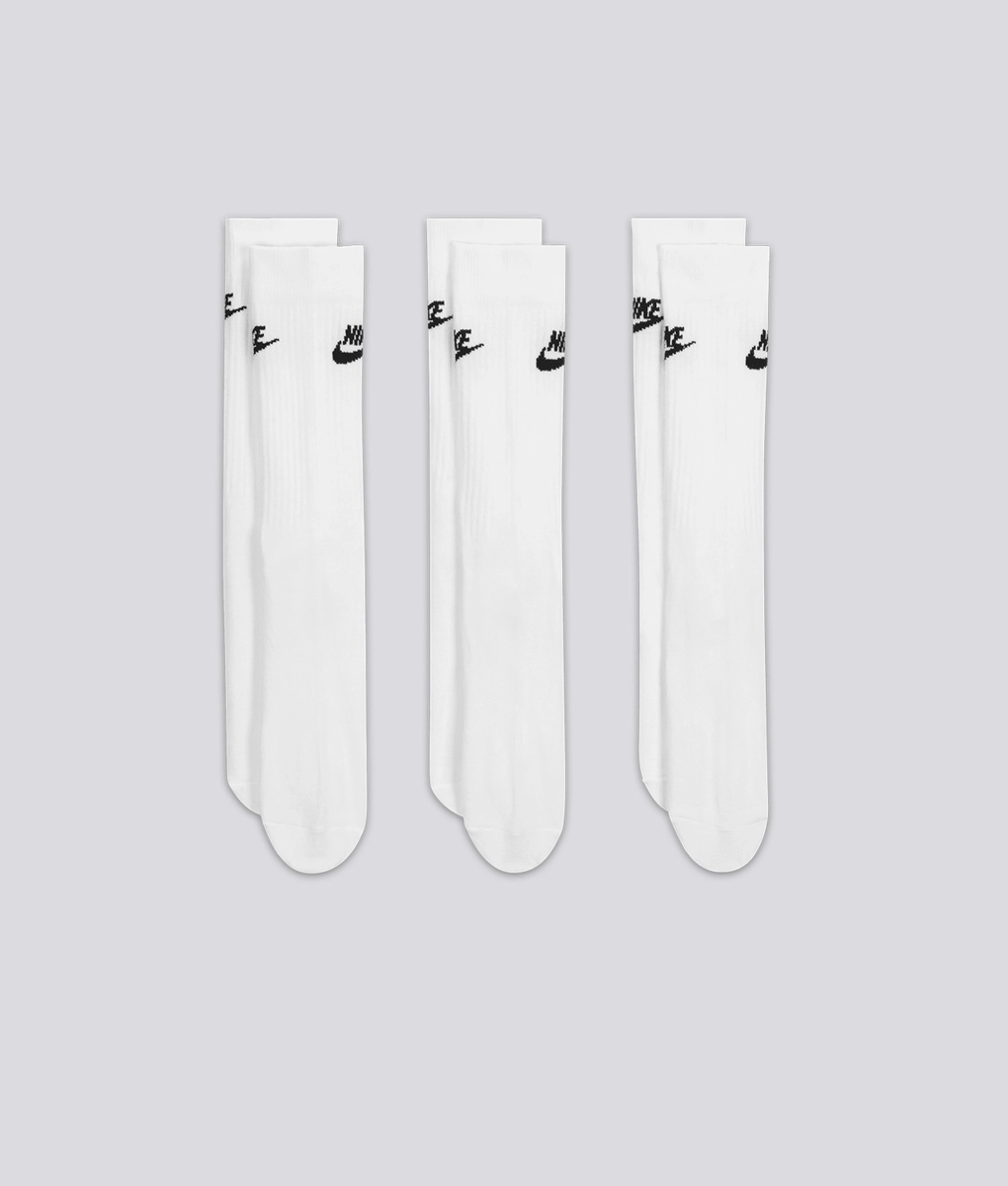 white mens nike crew socks