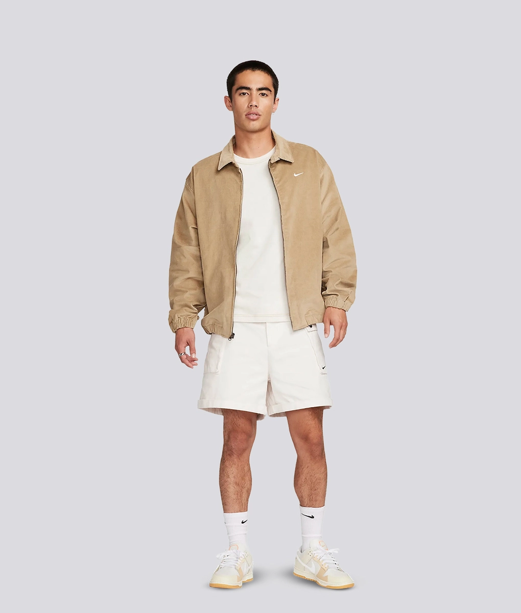 Nike - NIKE LIFE SHORT SLEEVE KNIT TOP PHANTOM/GOLD SUEDE l