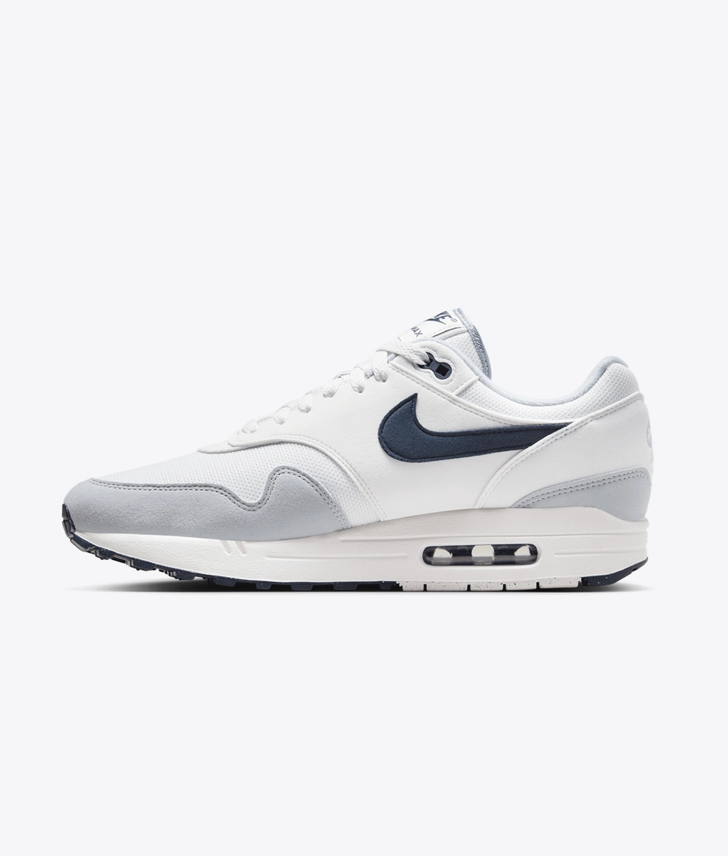 nike air max 1 trainers white obsidian wolf grey black