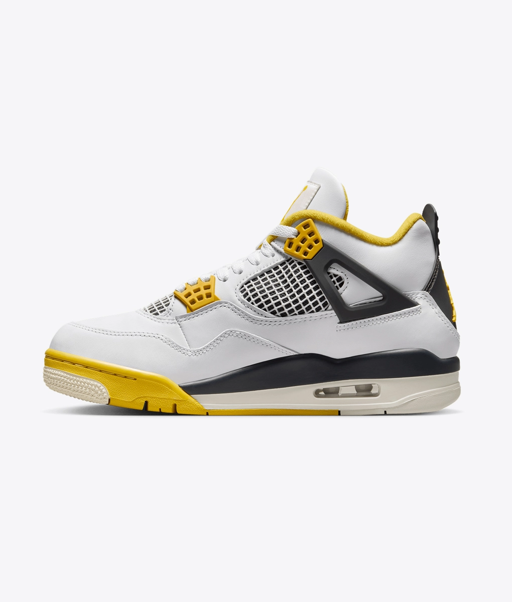 Jordan - JORDAN AIR JORDAN 4 RETRO WHITE/COCONUT MILK-VIVID SULFUR
