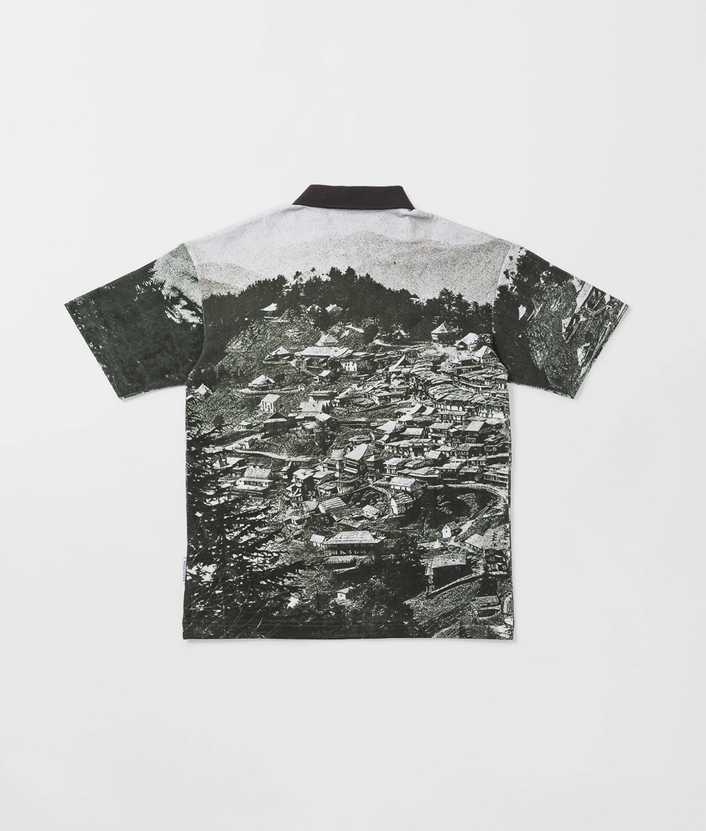 VegNonVeg - VEGNONVEG PRINTED POLO SHIRT CLIMBING IVY l Buy Unisex