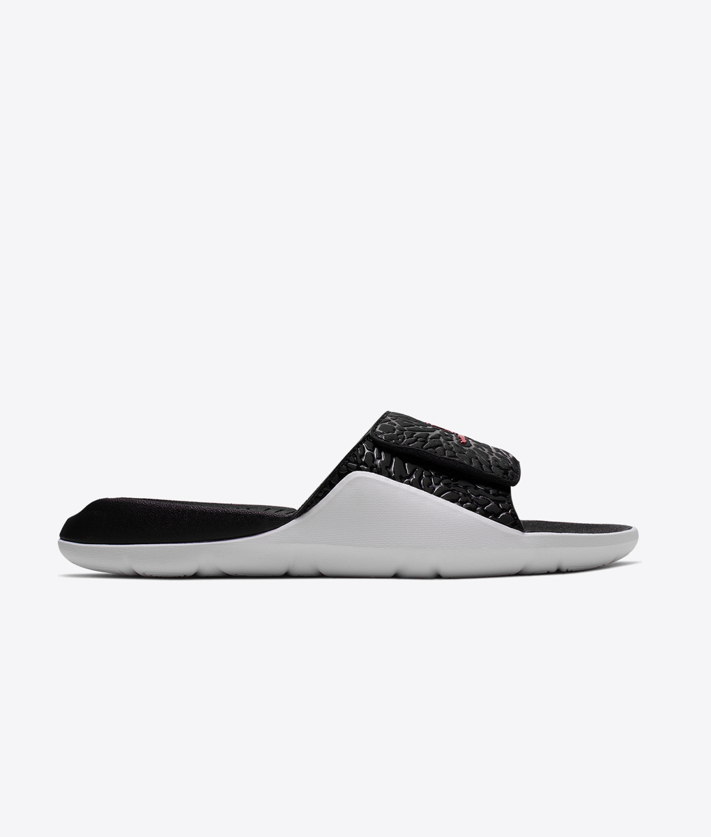 Jordan - HYDRO 7 V2 'BLACK/GYM RED-WHITE' - VegNonVeg