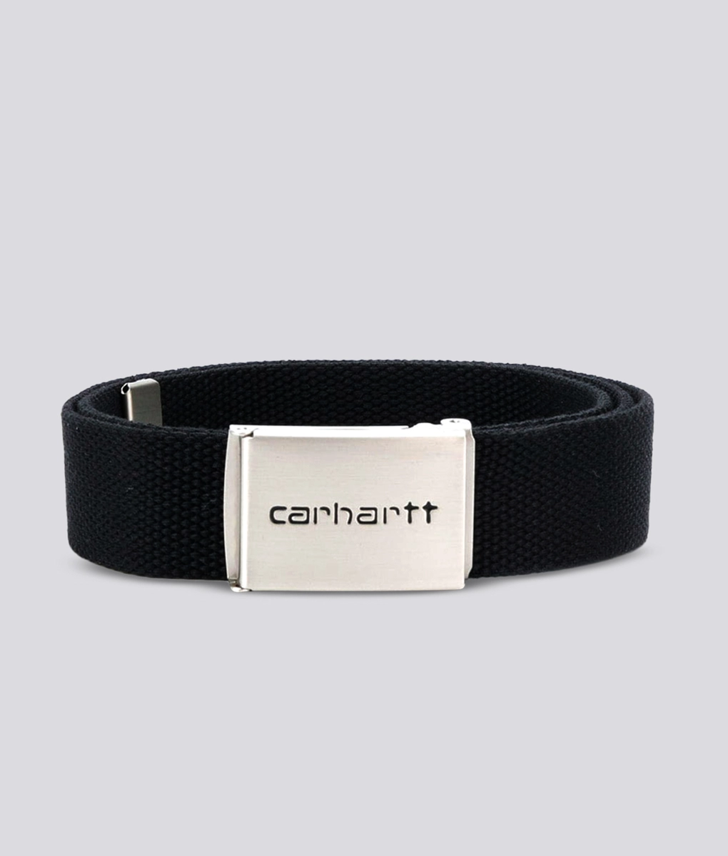 Carhartt WIP - CARHARTT WIP CLIP BELT CHROME BLACK l Buy