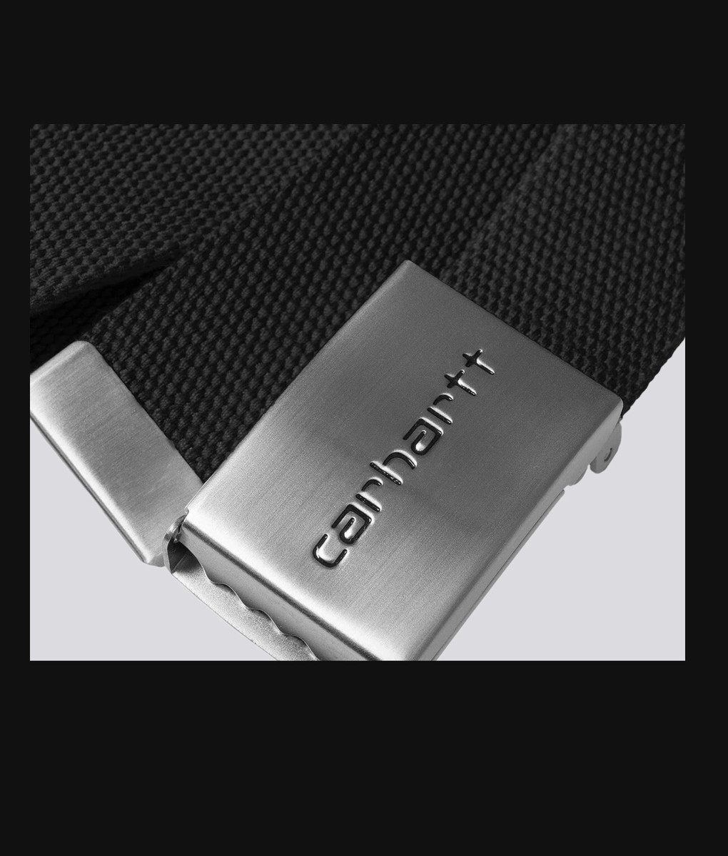★carhartt★Clip Belt Chrome★Black (人気) Carhartt WIP Clip Belt Chrome | Black – Page Clip Belt Chrome