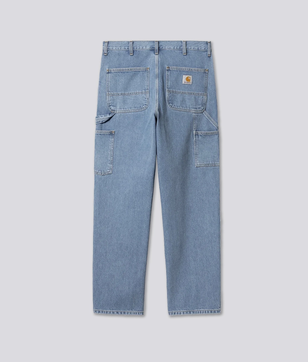 Carhartt WIP - CARHARTT WIP STONE BLEACHED DOUBLE KNEE PANT BLUE l