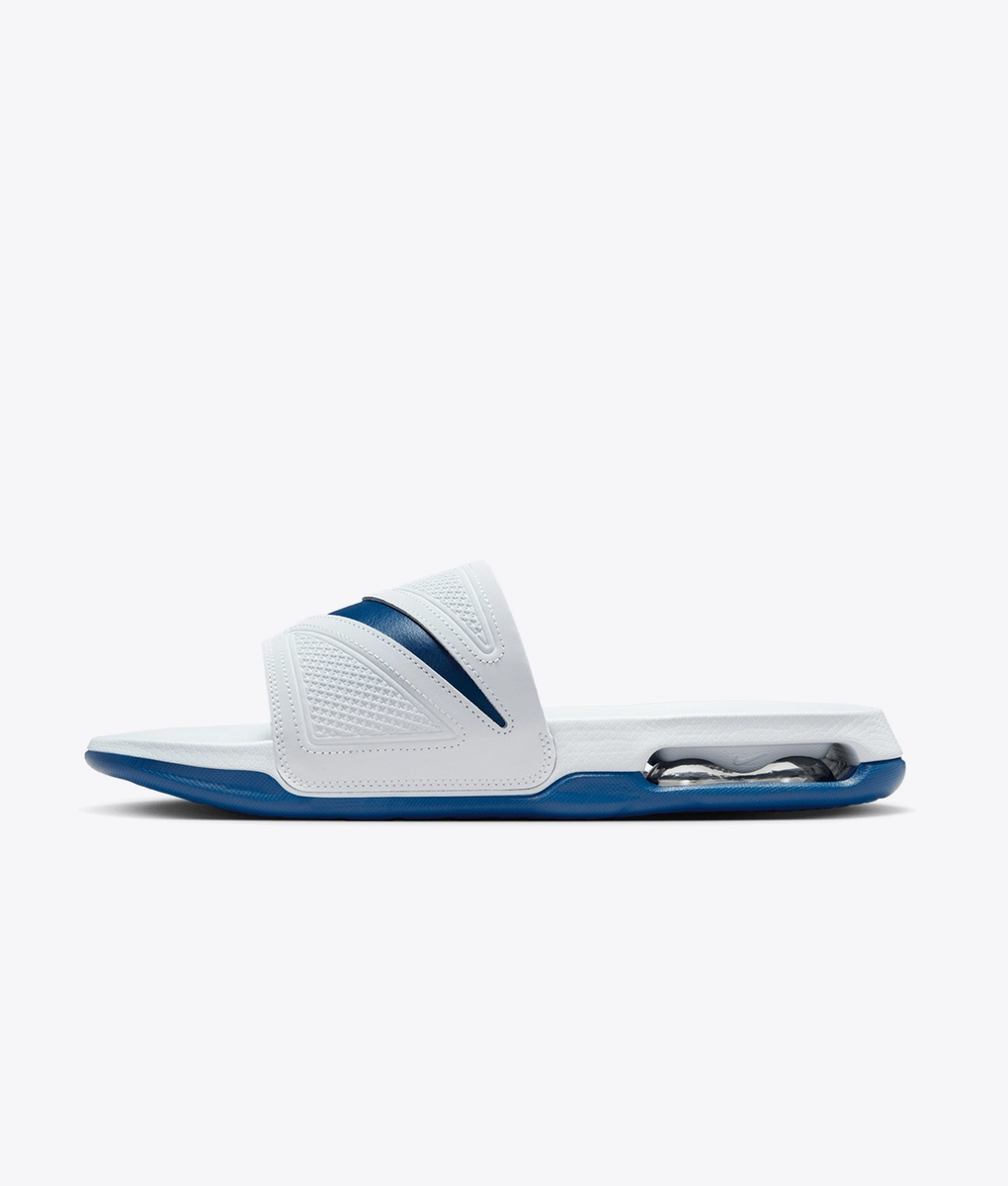blue nike air max slides