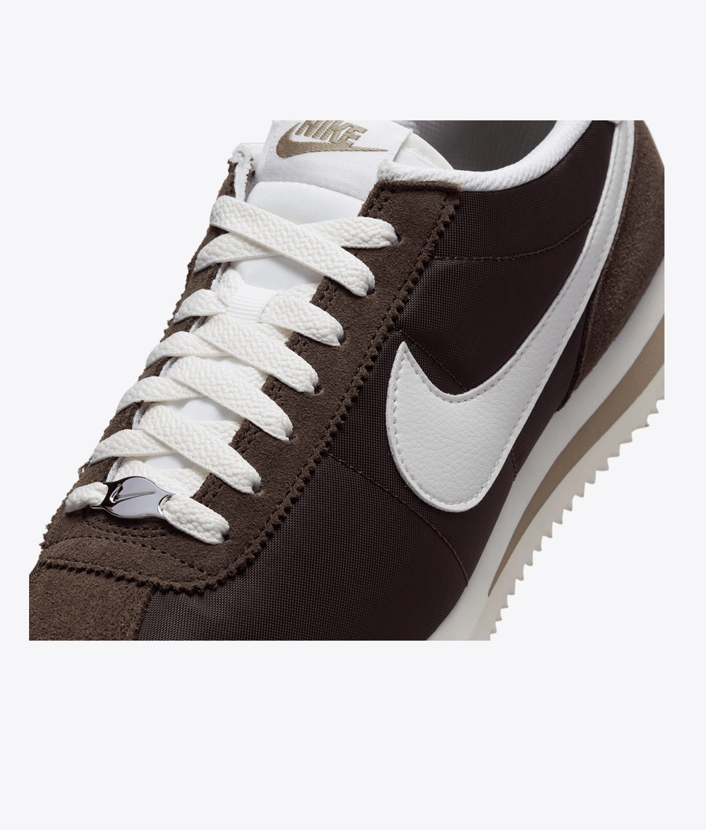 nike khaki cortez trainers