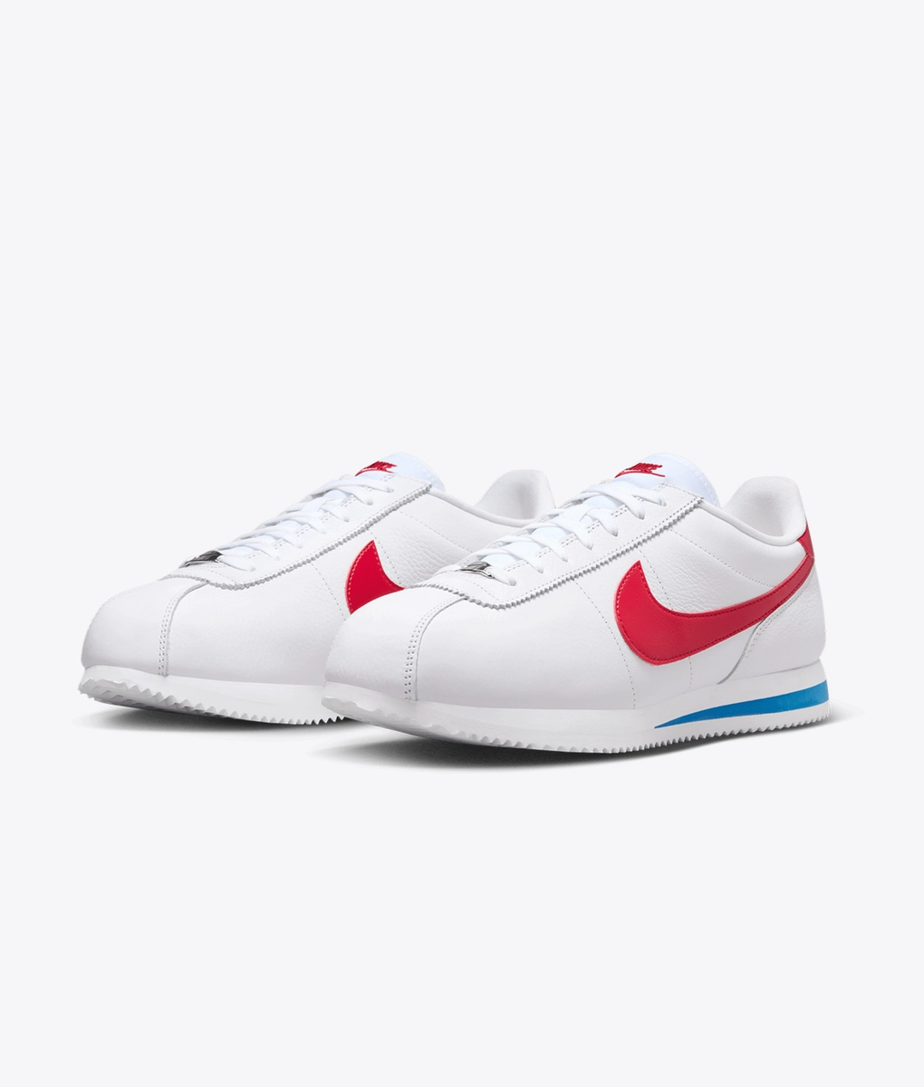 Nike - NIKE CORTEZ WHITE/VARSITY RED-VARSITY BLUE l BUY