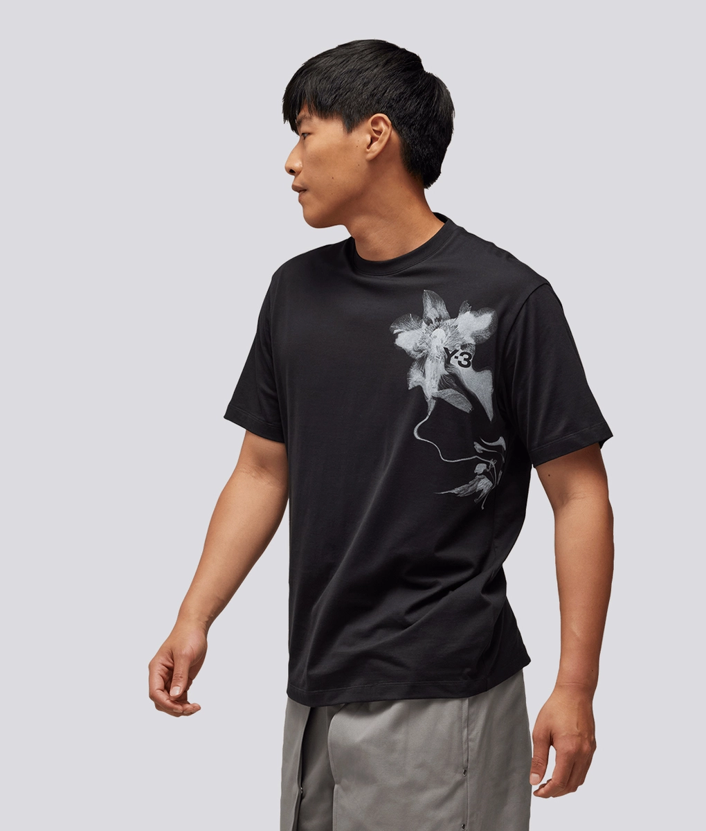 ◆Y-3◆ W Short Sleeve Tee Black W TNC SS TEE BLACK YY3W251P Y-3 short-sleeve T-shirt | Black | FARFETCH