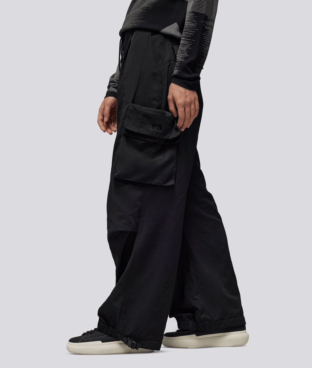 パンツ Y-3 19SS Wide Sarouel Pants Logo cotton Y-3 19SS Wide Sarouel Pants Logo cotton Y-3 Pants 19SS homme pour Gem