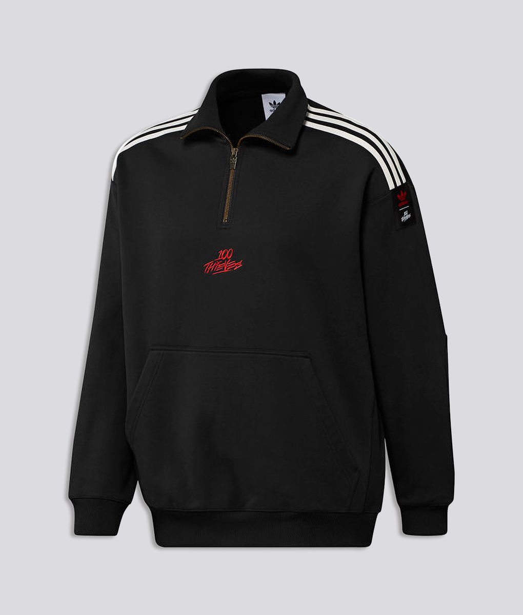 Adidas Originals 100 Thieves Half-Zip Sweatshirt VegNonVeg