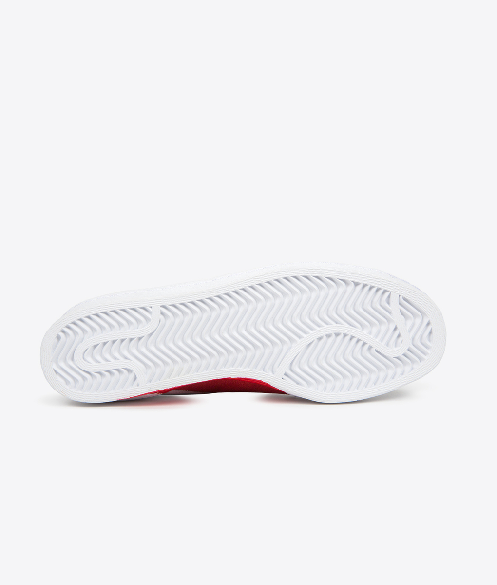 Adidas Originals - Adidas - SHOES SUPERSTAR 80s HH W 'WHITE SCARLET' -  VegNonVeg