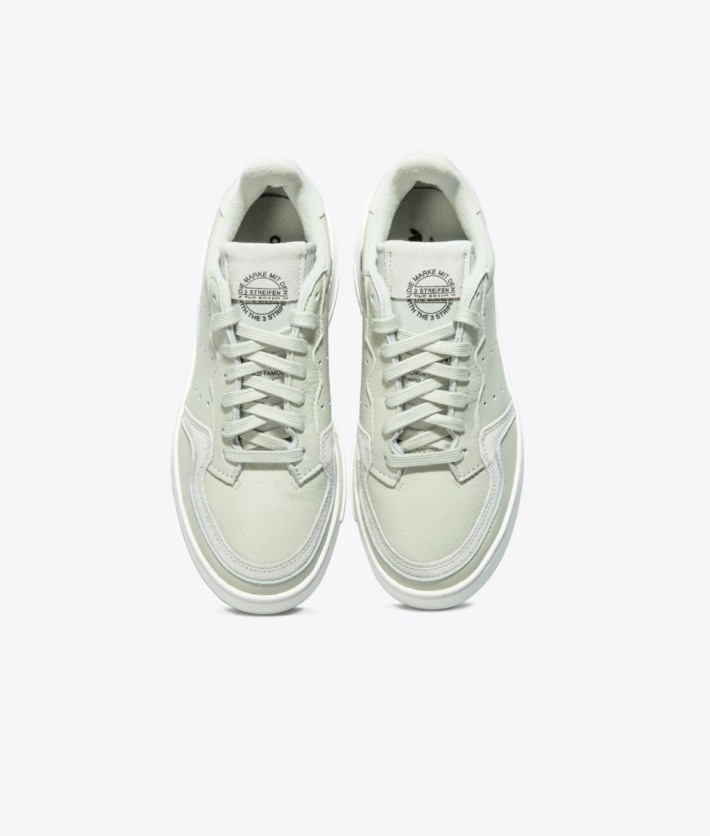 adidas gazelle silver green womens Adidas Originals Supercourt Cloud White (W)