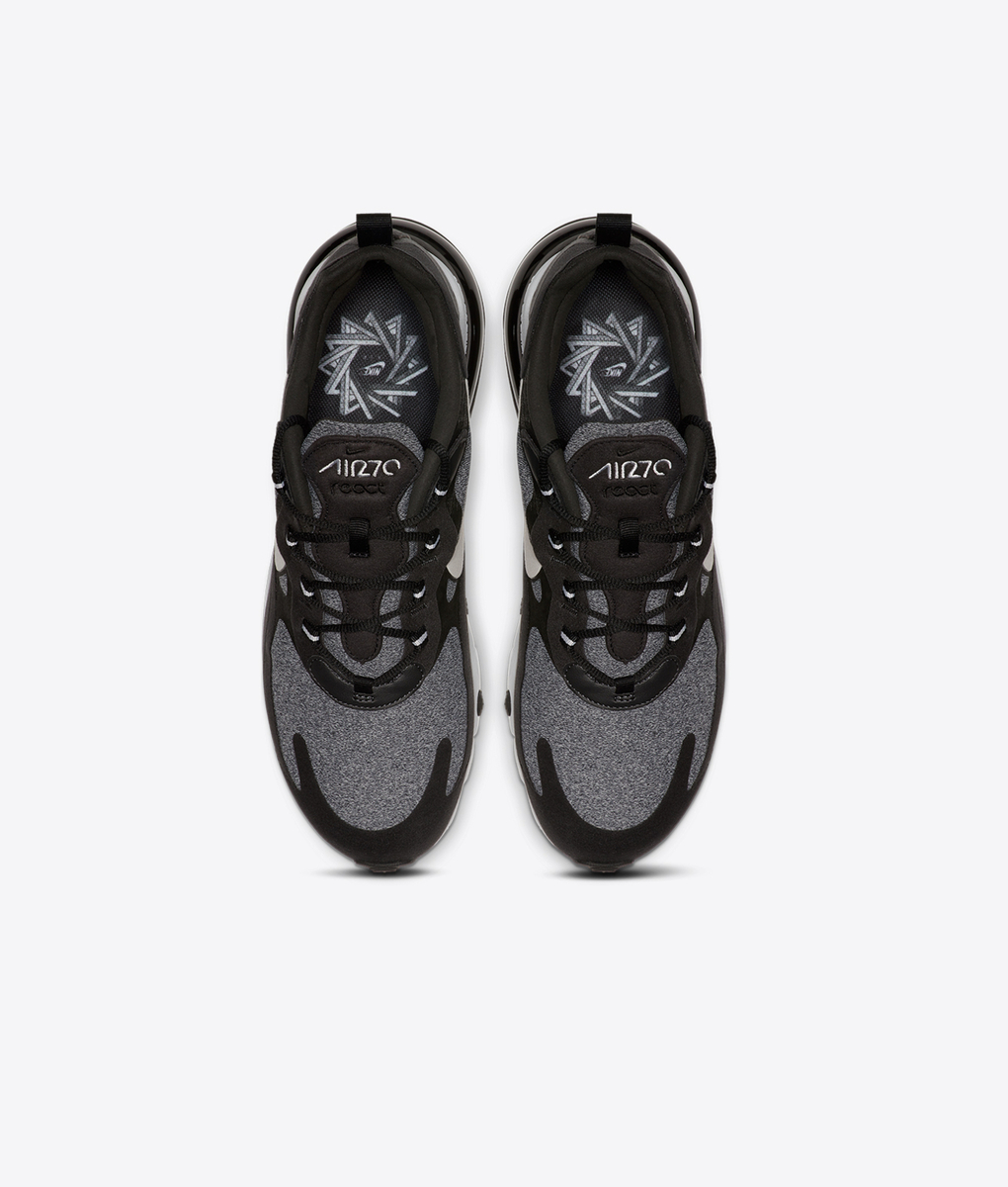 nike air max 270 react junior black and white