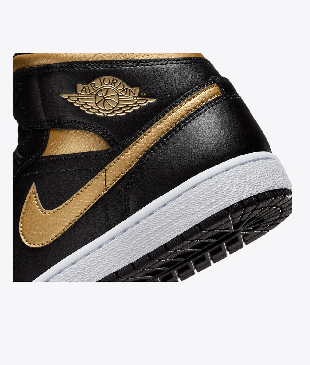 Jordan - JORDAN AIR JORDAN 1 MID BLACK/METALLIC GOLD-WHITE l BUY