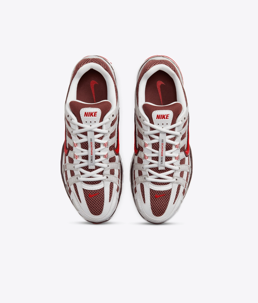 Nike - NIKE WMNS P-6000 MTLC SUMMIT WHITE/FIRE RED-DARK PONY