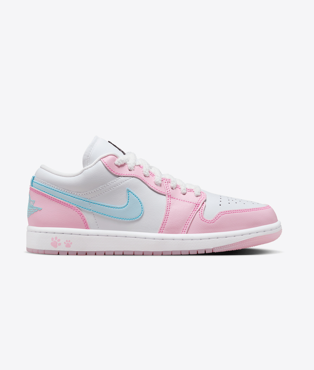pink blue and white nike