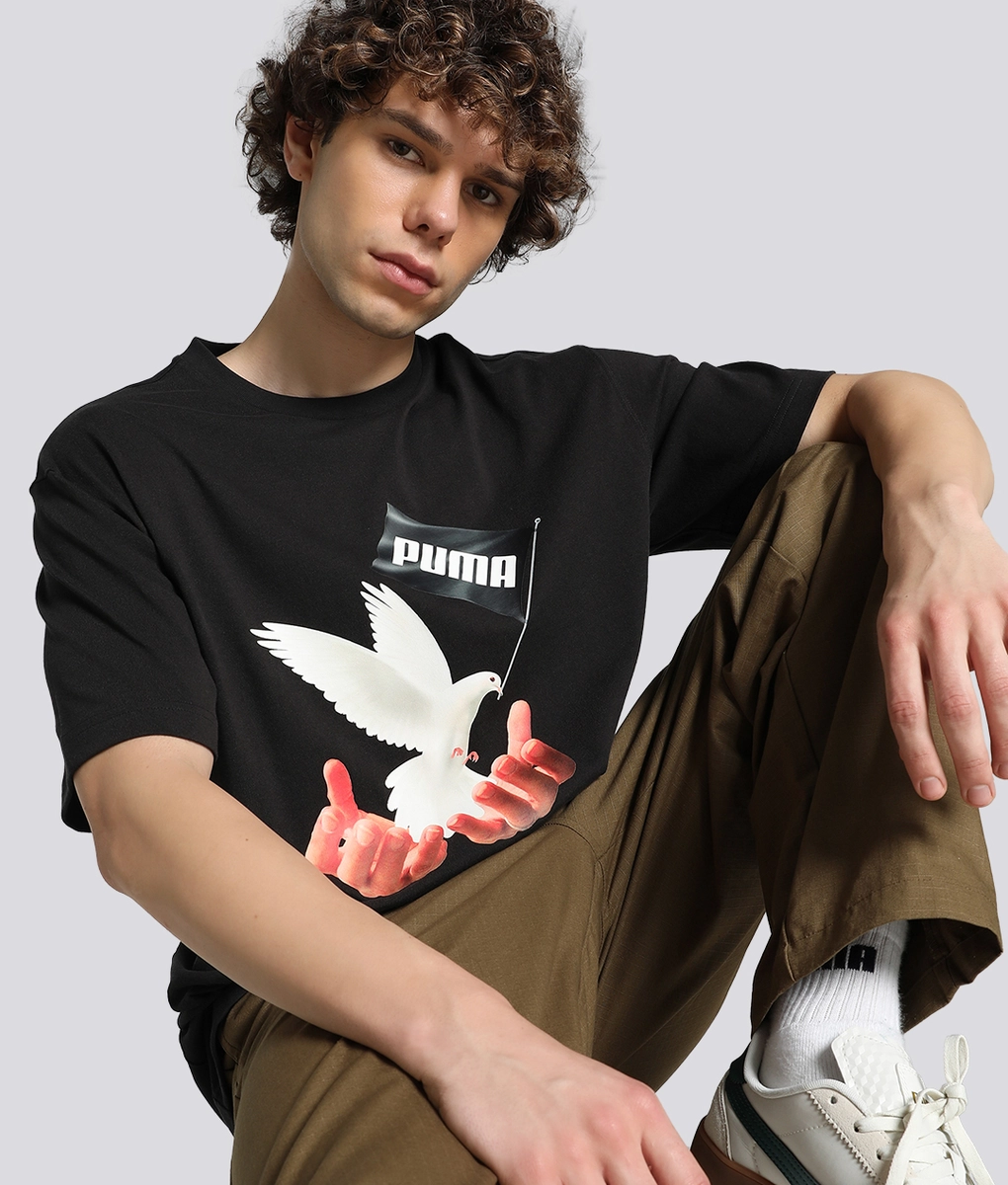 Puma - PUMA X MAS TIEMPO TWENTY FOUR GRAPHIC TEE BLACK l Buy