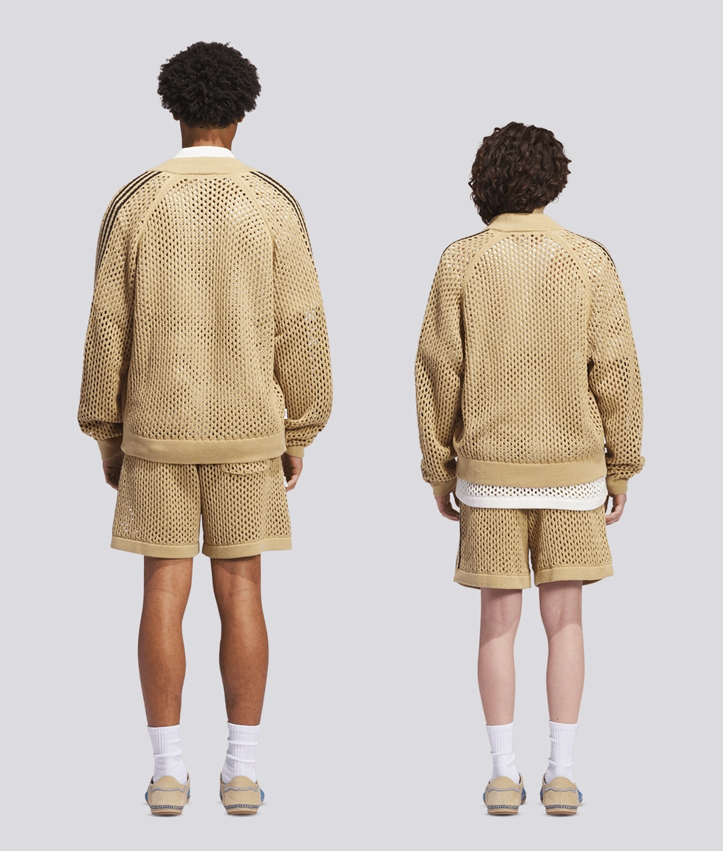トップス adidas x CLOT Crochet Track Top \"Beige Adidas x Clot】Crochet Track Top Beige Tone - KR Sizing