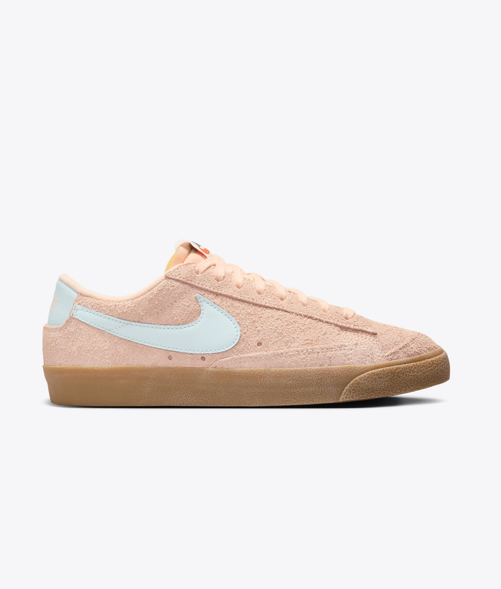 pink suede nike blazers