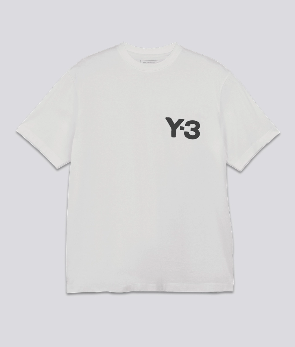 ★adidas★Y-3 LOGO SHORT SLEEVE TEE 半袖Tシャツ★追跡可 adidas Y-3 Logo Short Sleeve Tee - White | Free Shipping