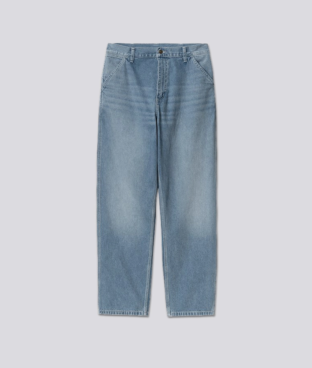 Carhartt WIP - CARHARTT WIP LIGHT TRUE WASHED SIMPLE PANT BLUE l