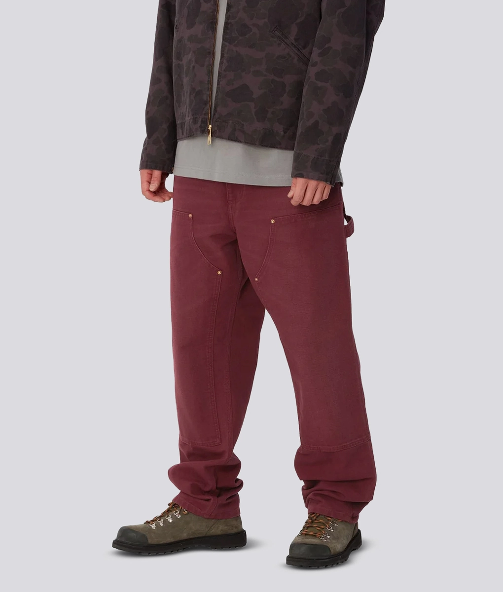 Carhartt WIP - CARHARTT WIP AGED CANVAS DOUBLE KNEE PANT MALBEC l