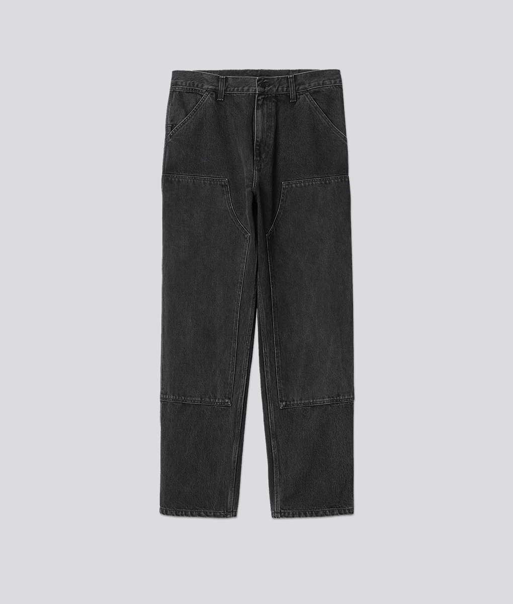 Carhartt WIP - CARHARTT WIP STONE WASHED DOUBLE KNEE PANT BLACK l